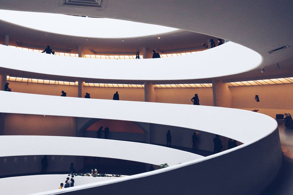 interior del Guggenheim Nueva York