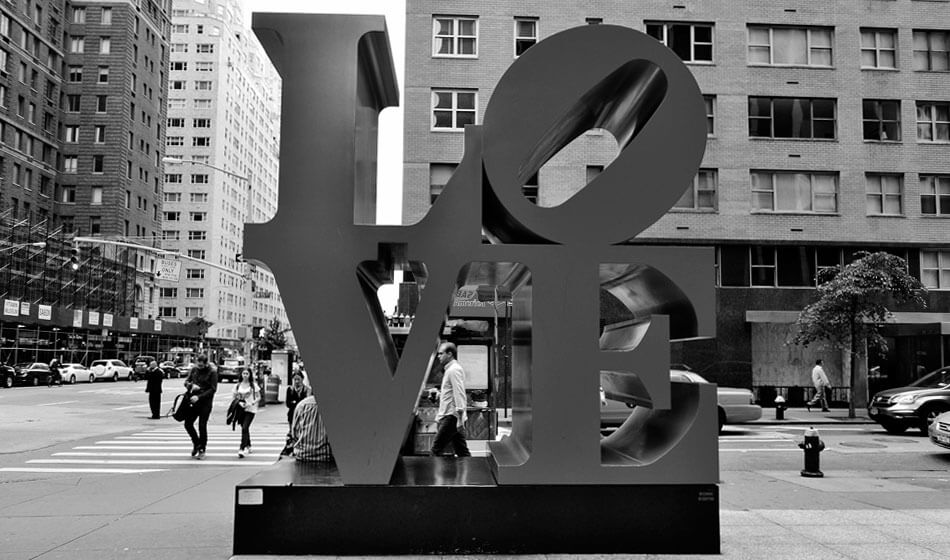 escultura love nueva york