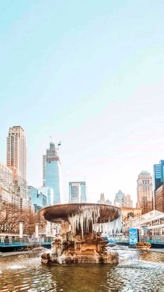 nueva york en febrero bryant park