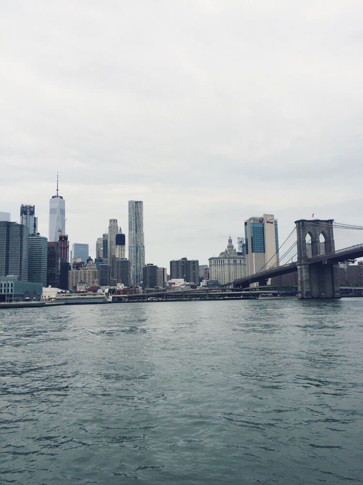 las vistas desde el ferry de Nueva York