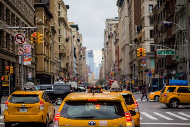 Cosas típicas de Nueva York: los taxis amarillos
