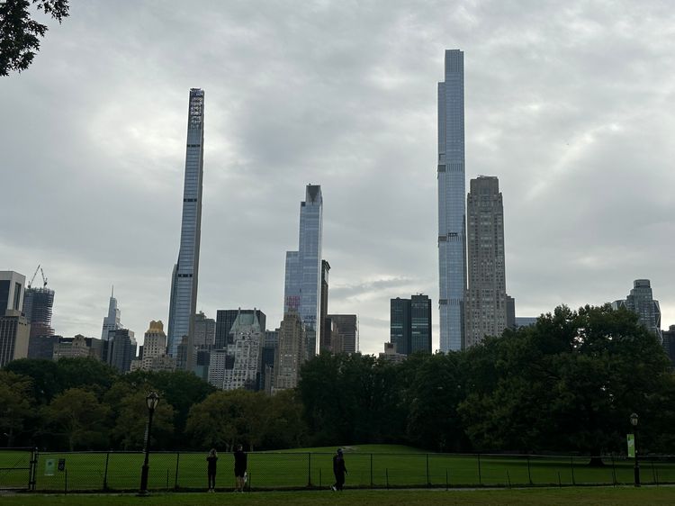Rascacielos de la Billionaires' Row desde Central Park