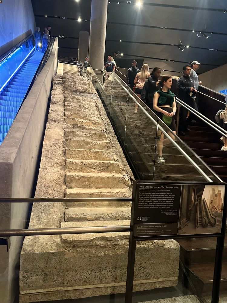 Survivors Stairs en el Museo 11-S de Nueva York