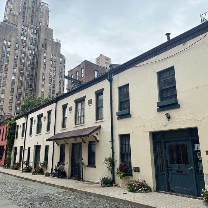 Washington Mews calle bonita Nueva York